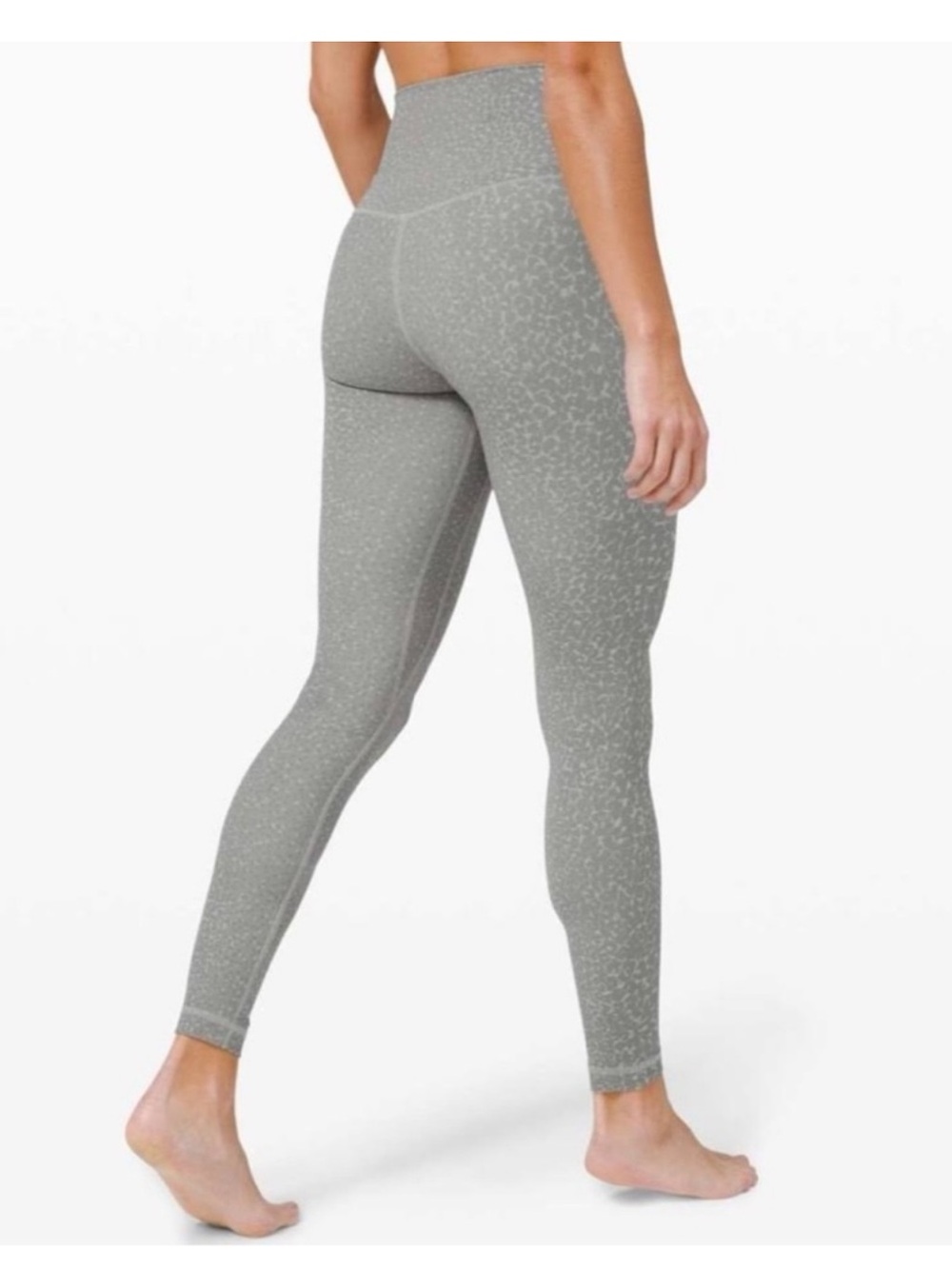 lululemon athletica Gray Printed Leggings